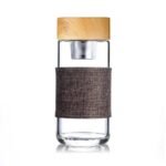 adoptez lecologie avec style la bouteille infuseur en verre brun gourde en verre 481 1