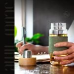 adoptez lecologie avec style la bouteille infuseur en verre gourde en verre 493 1