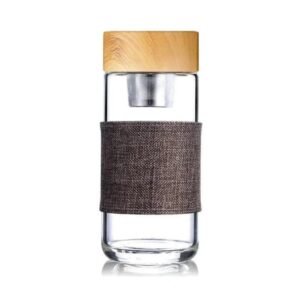 adoptez lecologie avec style la bouteille infuseur en verre gourde en verre 861 1