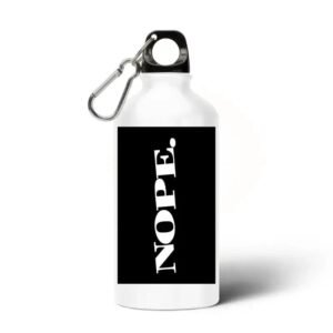 affirme ton style avec la gourde aluminium nope blanc bouteille alu 102 1