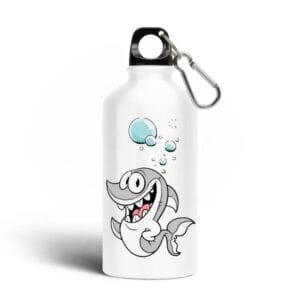 Bouteille Bébé Requin Mignonne Et Pratique Pour Les Petits Aventuriers! Unique / Blanc