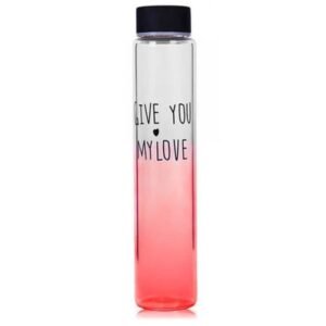 bouteille en verre fine elegance et purete a chaque gorgee rouge gourde en verre 771 1