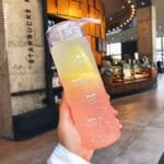 Bouteille En Verre Portable: Qualité Et Transport Simplifié! Orange