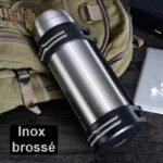 bouteille isotherme 2l avec bec verseur prete pour laventure inox brosse gourde 595 1 1