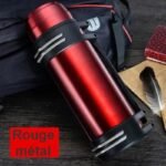 bouteille isotherme 2l avec bec verseur prete pour laventure rouge metal gourde 266 1