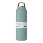 bouteille isotherme chic a double paroi pour boissons parfaites vert gourde 363 1