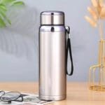 Bouteille Thermos élégante: Chaleur 12h Fraîcheur 20h Infuseur Inclus! Inox Brossé