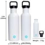 brillez la nuit avec notre gourde en acier inoxydable phosphorescente 810 1