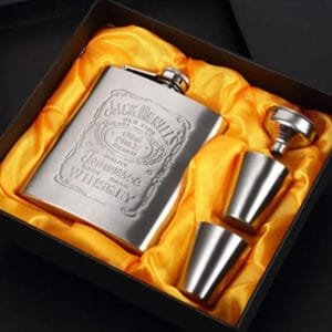 Coffret Flasque Jack: L’élégance Du Whisky à Portée De Main!