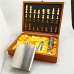 Coffret Flasque Luxe: Un Jeu D’échecs Avec Style Et Alcootest!