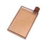 decouvrez la gourde plate au design livre ecolo et pratique a6 350ml marron 497 1