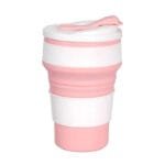 Découvrez Le Mug En Silicone Pliable Pour Vos Boissons Chaudes! Rose