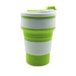 Découvrez Le Mug En Silicone Pliable Pour Vos Boissons Chaudes! Vert