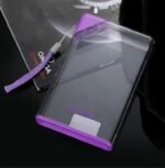 decouvrez notre gourde plate en plastique eco responsable violet transparent 794 1