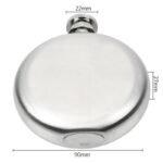 elegance epuree flasque en inox poli design arrondi alcool 428 1