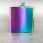 flasque en acier inoxydable au traitement iridium elegance et praticite alcool 310 1
