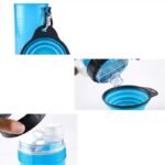 gourde double compartiment avec gamelle retractable pour vos animaux 172 1