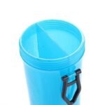 gourde double compartiment avec gamelle retractable pour vos animaux 676 1