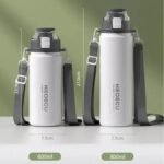Gourde En Acier Inoxydable à Double Paroi Pour Une Boisson Fraîche