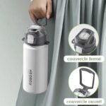 Gourde En Acier Inoxydable à Double Paroi Pour Une Boisson Fraîche