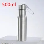 Gourde En Acier Inoxydable: Simplicité Et Légèreté Au Quotidien! 500ml