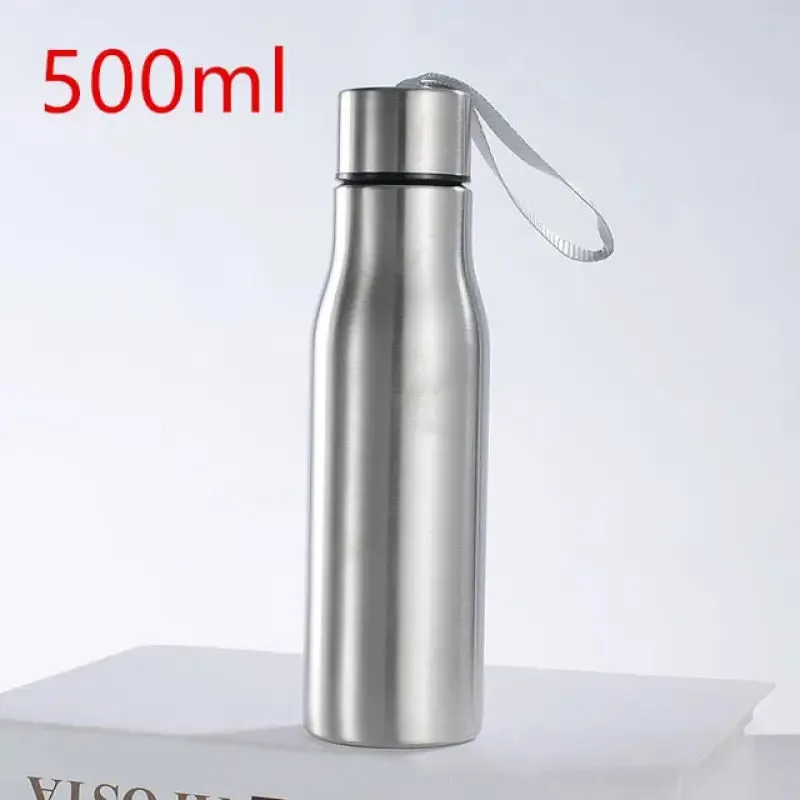 Gourde En Acier Inoxydable: Simplicité Et Légèreté Au Quotidien! 500ml