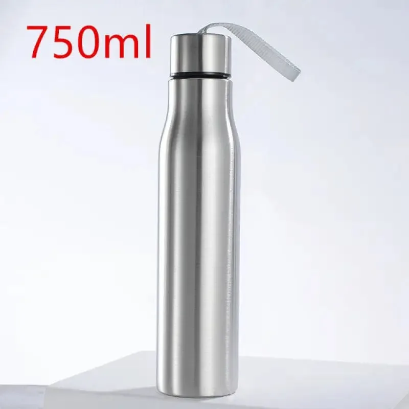 Gourde En Acier Inoxydable: Simplicité Et Légèreté Au Quotidien! 750ml