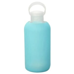 gourde en verre au silicone doux et petit goulot pour un confort parfait bleu 688 1
