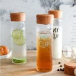 Gourde En Verre Avec Bouchon Bois: élégance Et Praticité!