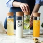 Gourde En Verre Avec Bouchon Bois: élégance Et Praticité!