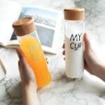 Gourde En Verre Avec Bouchon Bois: élégance Et Praticité!