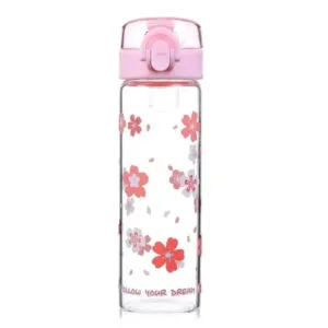 Gourde En Verre élégante : Hydratez-vous Avec Style ! 2 Gourde En Verre élégante: Hydratez-vous Avec Style! Rose