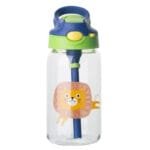 Gourde En Verre Pour Enfants Avec Paille Rétractable Et Motifs Animaliers!