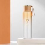 gourde en verre vogue edition limitee au design eblouissant orange en verre 808 1