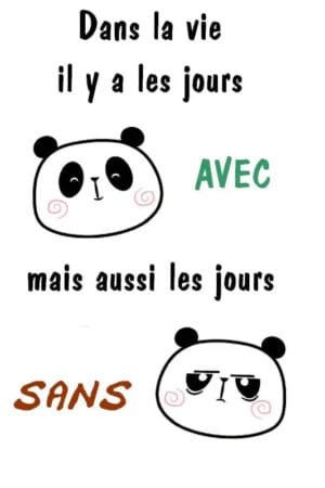 Gourde Humeur Panda: Pour Illuminer Vos Journées Avec Style! Blanc