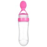 gourde innovante cuillere integree pour repas pratiques et sains rose 895 1