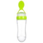gourde innovante cuillere integree pour repas pratiques et sains vert 631 1