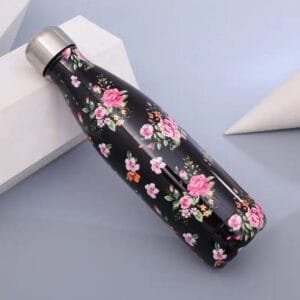 Gourde Inox Black Roses: élégance Au Quotidien Avec Féminité Assumée!
