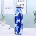 gourde inox camouflage style et performance au quotidien bleu 520 1