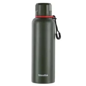 Gourde Inox Double Parois: L’alliée Des Aventuriers Au Style Militaire! Vert Camo
