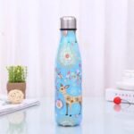 gourde inox elegante pour un hiver chaleureux et festif bleu ciel 153 1