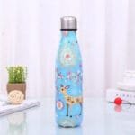 Gourde Inox élégante Pour Un Hiver Chaleureux Et Festif! Bleu Ciel