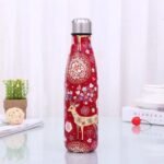 gourde inox elegante pour un hiver chaleureux et festif rouge 890 1