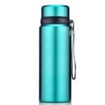 Gourde Inox Isotherme: Boissons Chaudes 12h Froides 24h! Cyan