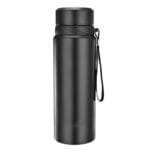 Gourde Inox Isotherme: Boissons Chaudes 12h Froides 24h! Noir