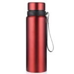 gourde inox isotherme boissons chaudes 12h froides 24h rouge 287 1