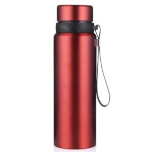 gourde inox isotherme boissons chaudes 12h froides 24h rouge 287 1