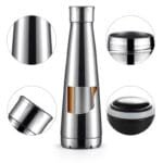 Gourde Inox Isotherme Pyramid: Style Efficacité Et Confort à Portée De Main!