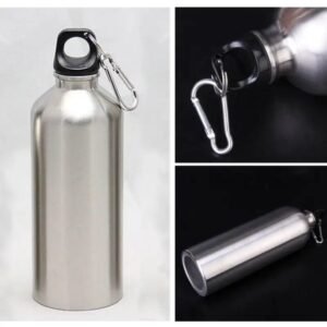 gourde inox petit goulot elegance et simplicite a emporter brosse 139 1