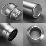 gourde inox simple paroi avec bouchon classique ideale pour chaque activite 369 1